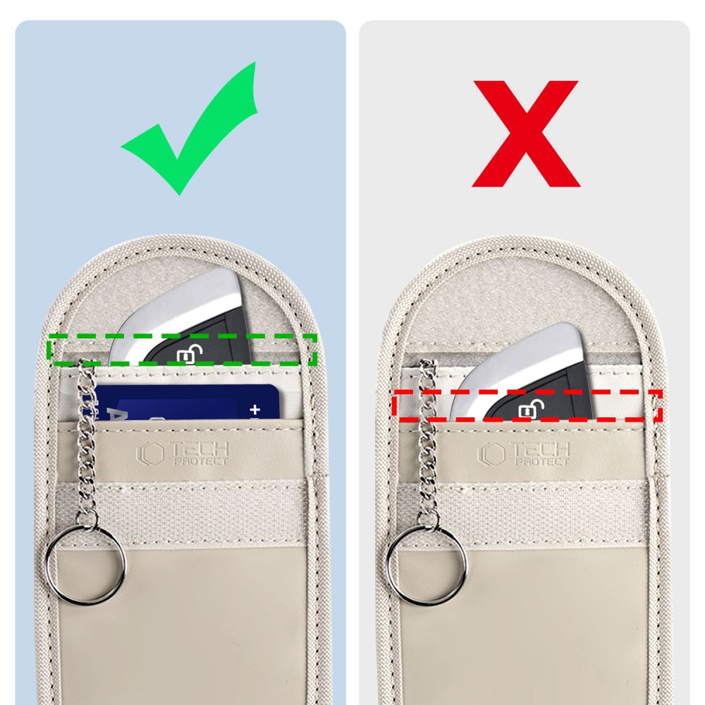 Tech-Protect KLR100 RFID raktų dėklas – smėlio -- Others