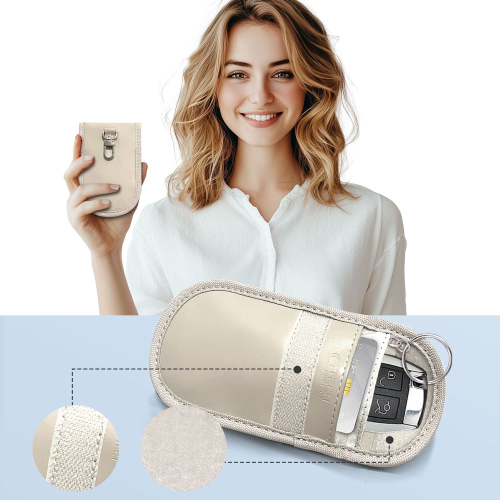 Tech-Protect KLR100 RFID raktų dėklas – smėlio -- Others