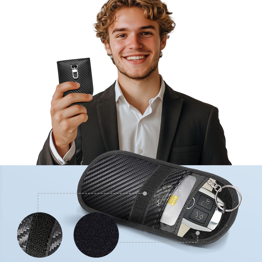Tech-Protect KLR100 RFID dėklas automobilio raktams – juodas -- Others