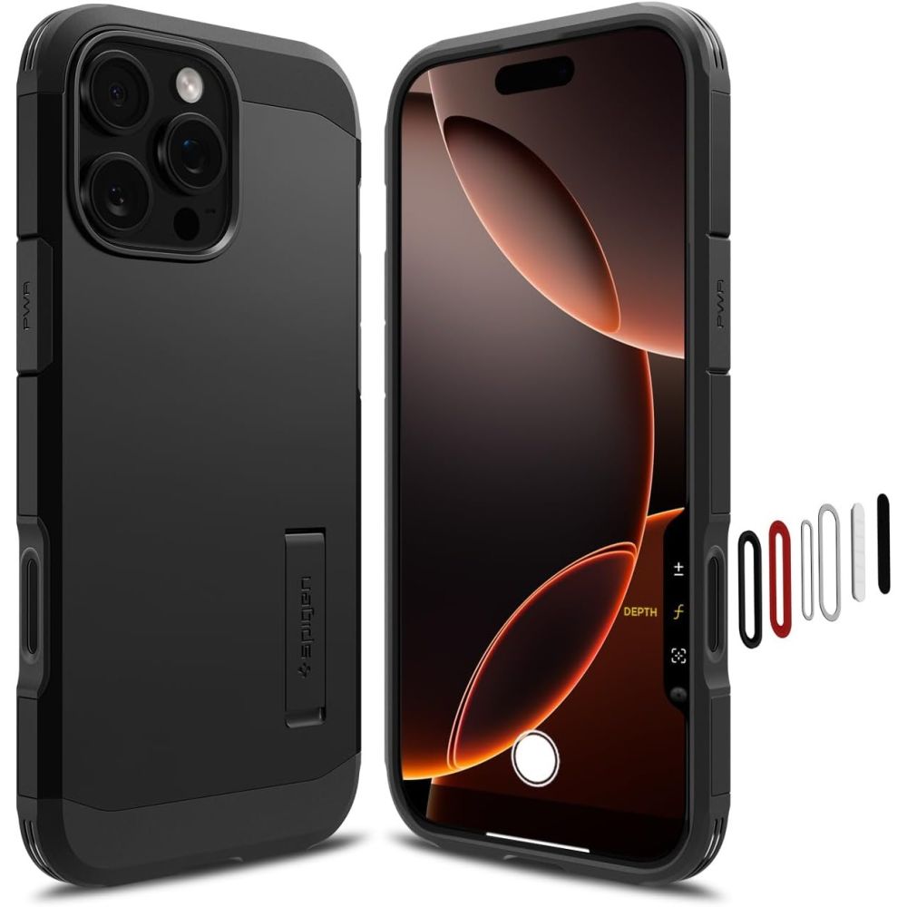 Spigen Tough Armor T MagSafe dėklas iPhone 16 Pro Max – juodas
