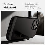 Spigen Tough Armor T MagSafe dėklas iPhone 16 Pro Max – juodas