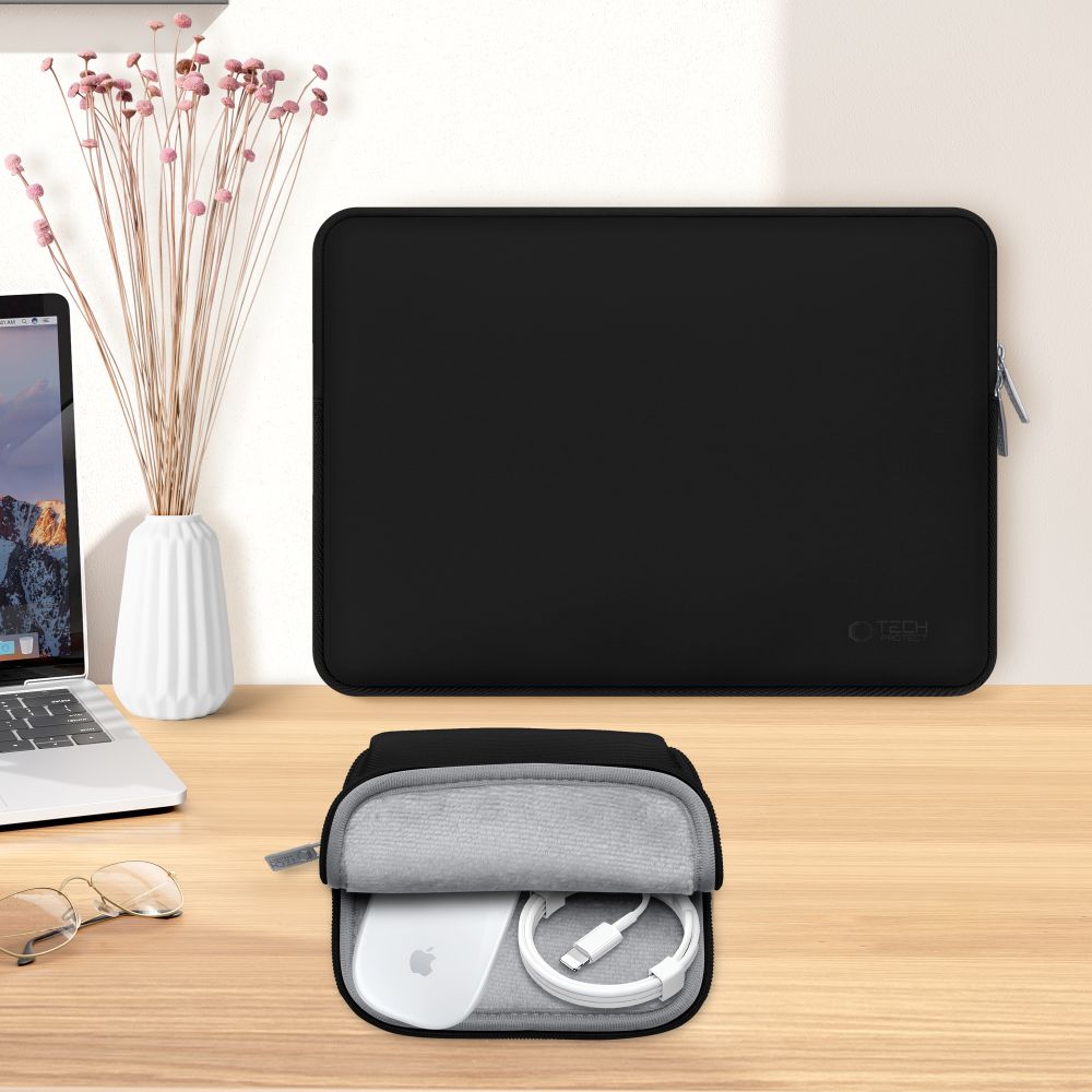 Tech-Protect Neoslim 15-16" nešiojamojo kompiuterio krepšys - juodas -- Laptop Bags