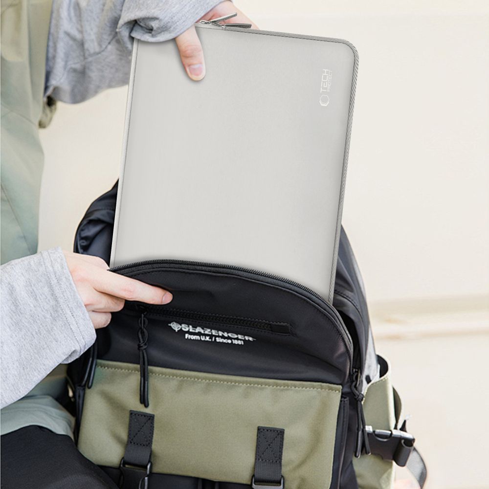 Tech-Protect Neoslim 15-16" nešiojamojo kompiuterio krepšys - pilkas -- Laptop Bags