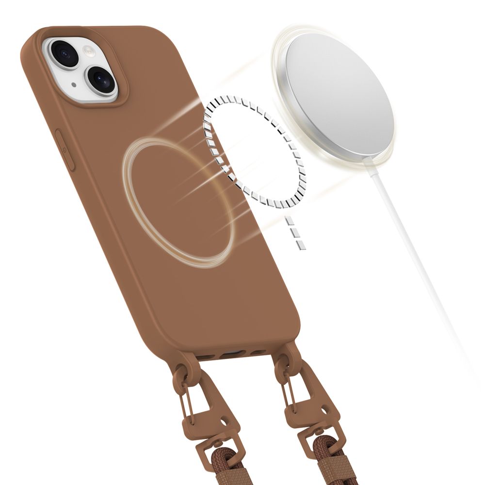 Tech-Protect MagNecklace MagSafe dėklas iPhone 13 – rudas -- iPhone 13