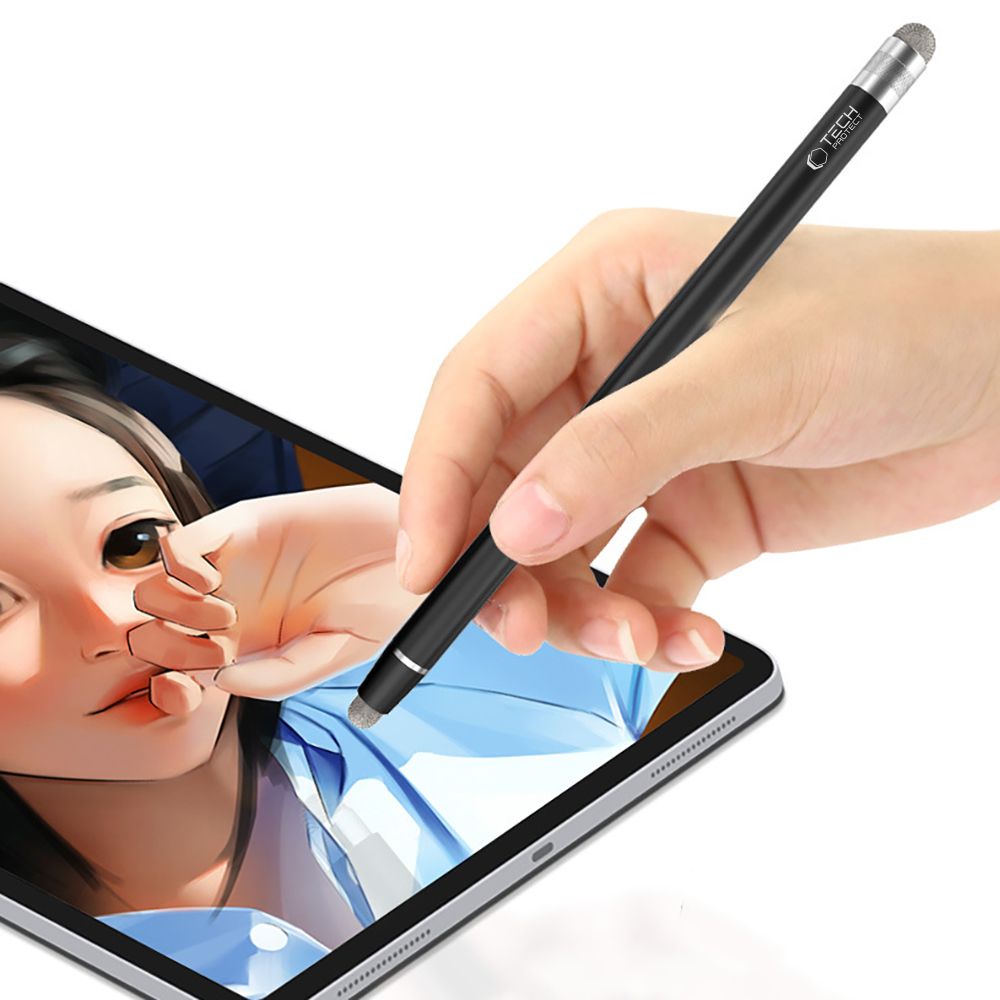 Tech-Protect USP100 4-TIP Touch Stylus pasyvus rašiklis – juodas -- Stylus Pens