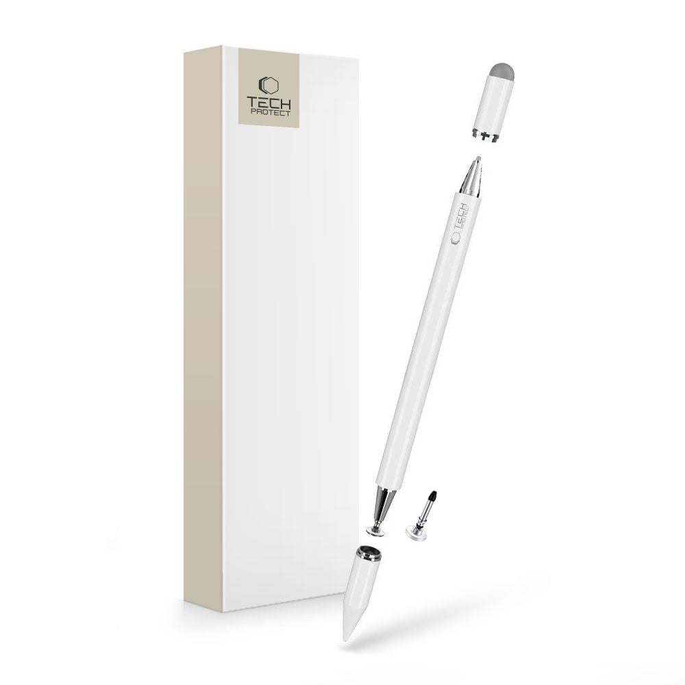 Tech-Protect USP200 3-TIP Stylus Passive Pen – baltas -- Stylus Pens