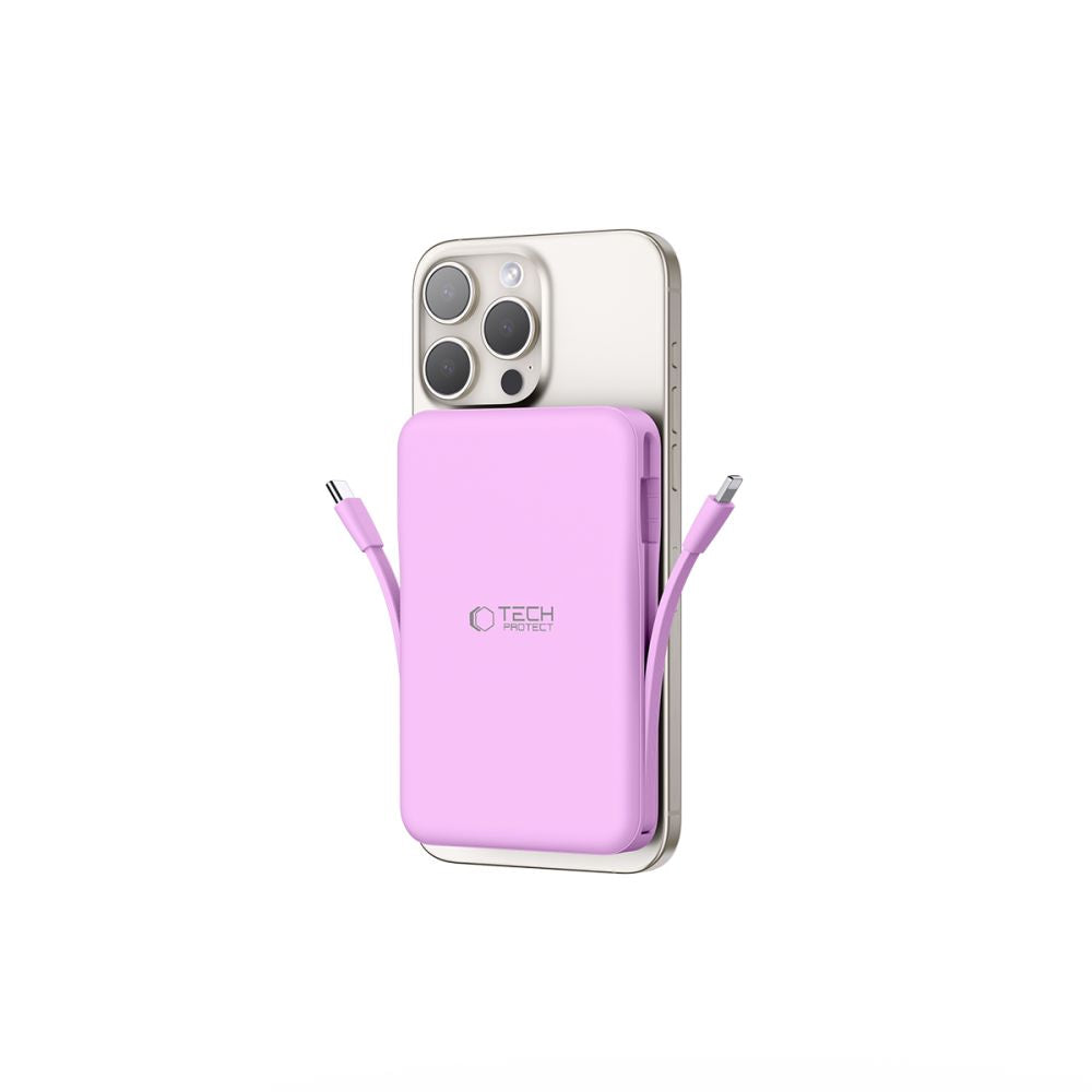 Tech-Protect išorinė baterija PB31 MagSafe 10000mAH - violetinė -- Powerbanks