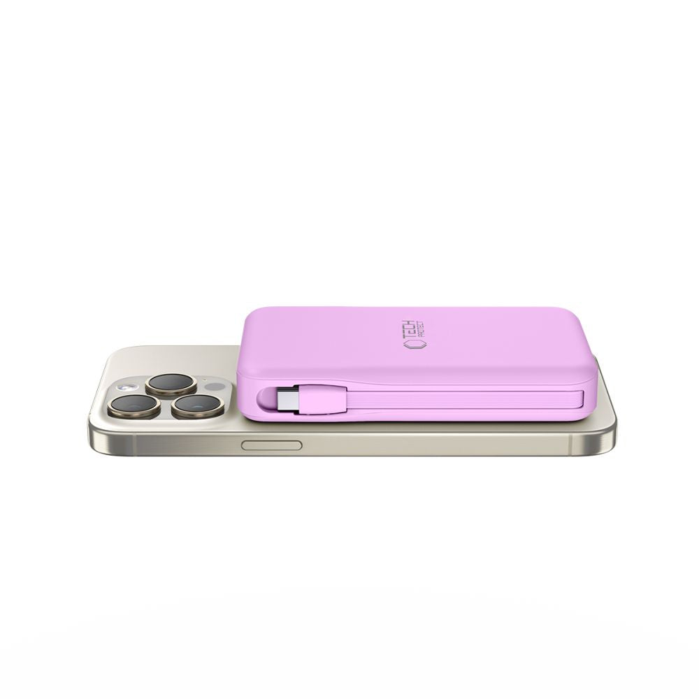 Tech-Protect išorinė baterija PB31 MagSafe 10000mAH - violetinė -- Powerbanks