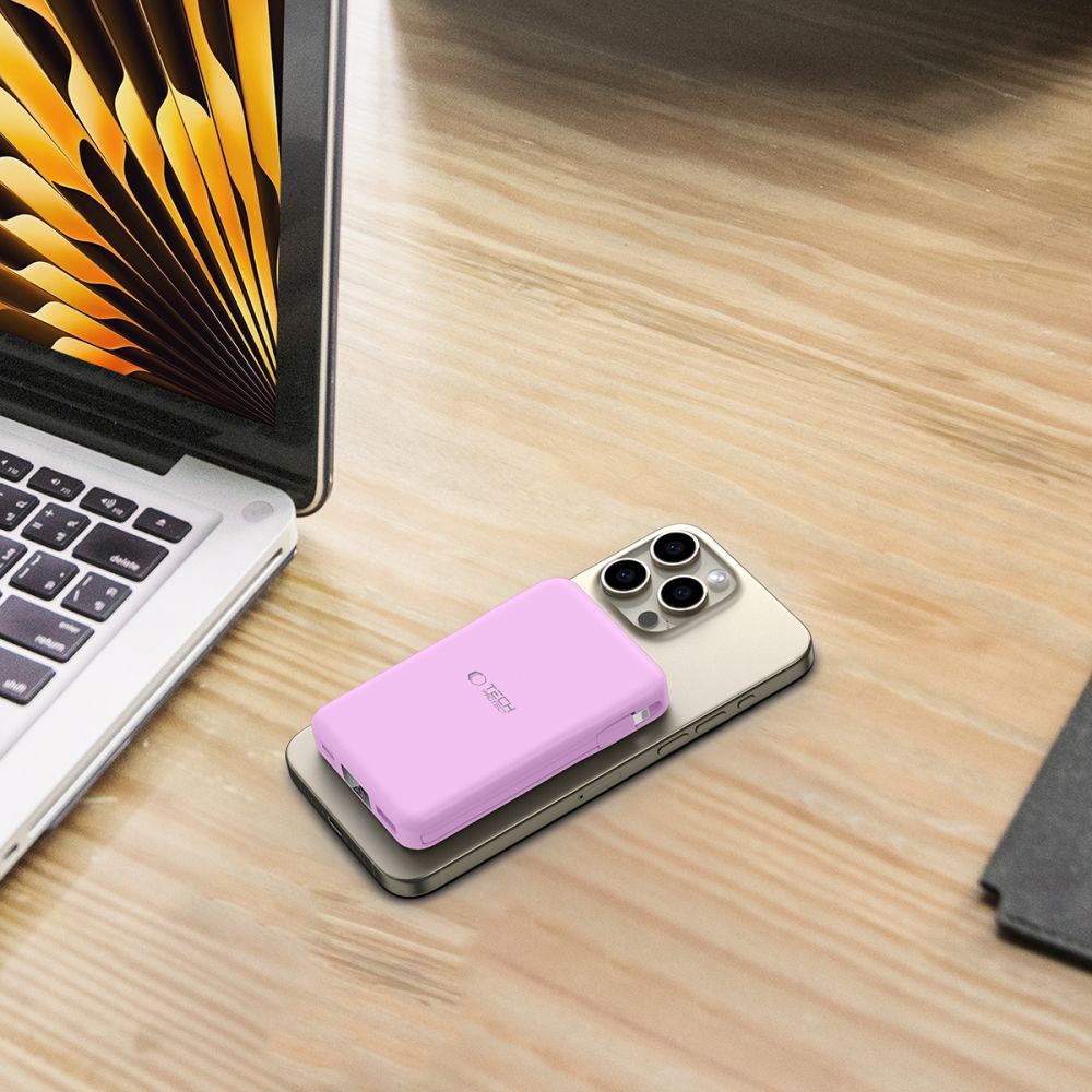 Tech-Protect išorinė baterija PB31 MagSafe 10000mAH - violetinė -- Powerbanks
