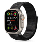 Tech-Protect nailoninis dirželis Apple Watch 44/45/46/49 mm – juodas -- Apple Watch 44