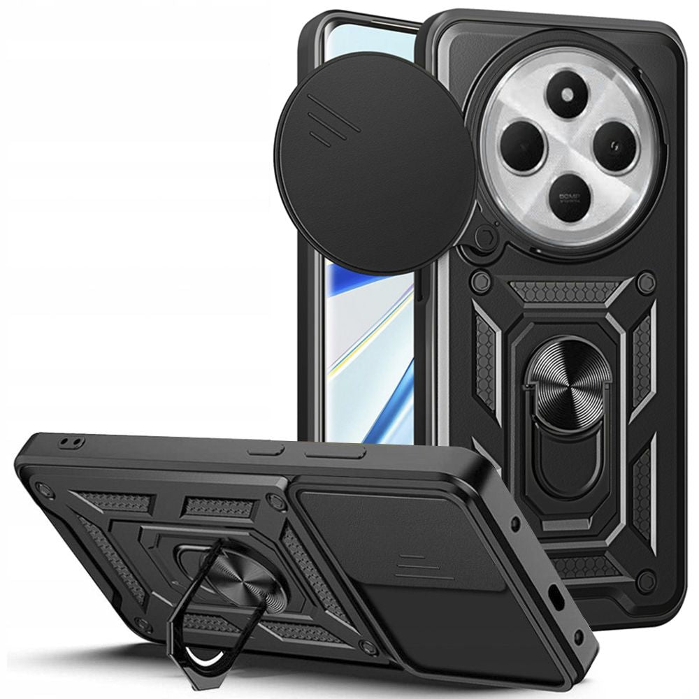 Tech-Protect CamShield Pro dėklas Redmi 14C / Poco C75 – juodas -- Xiaomi Redmi 14C