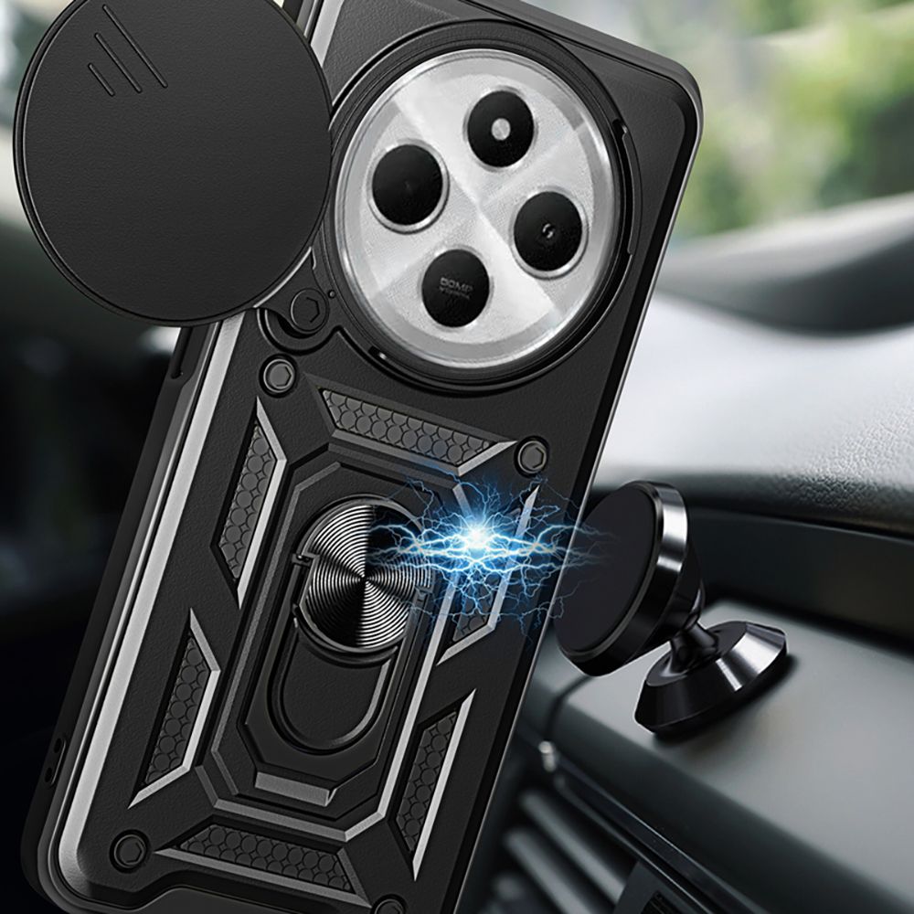Tech-Protect CamShield Pro dėklas Redmi 14C / Poco C75 – juodas -- Xiaomi Redmi 14C