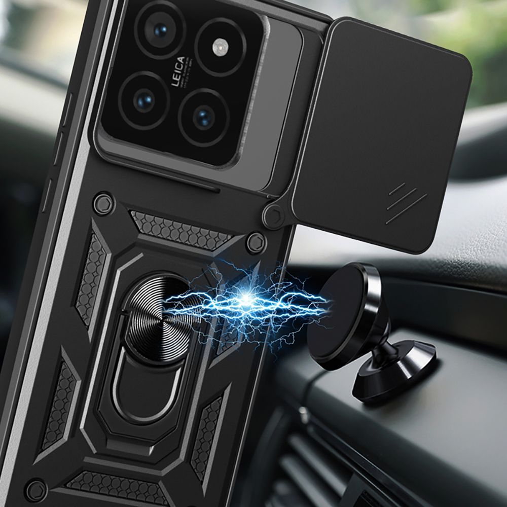 Tech-Protect CamShield Pro dėklas Xiaomi 14T – juodas -- Xiaomi 14T