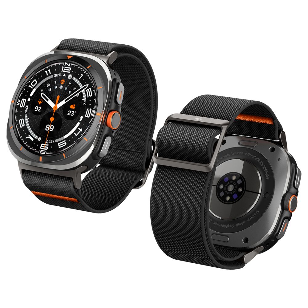 „Spigen Fit Lite“ dirželis, skirtas Galaxy Watch Ultra 47 mm – juodas