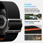 „Spigen Fit Lite“ dirželis, skirtas Galaxy Watch Ultra 47 mm – juodas