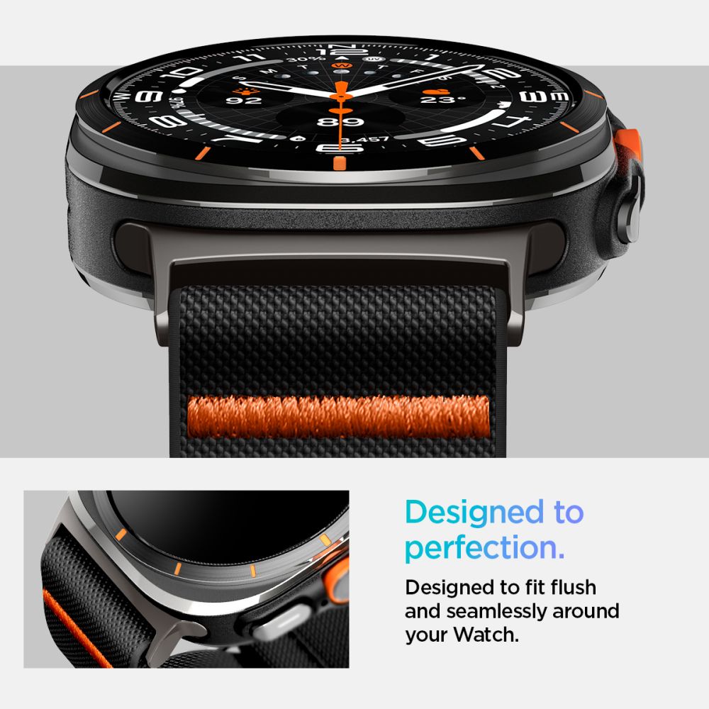 „Spigen Fit Lite“ dirželis, skirtas Galaxy Watch Ultra 47 mm – juodas