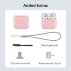 Dėklas ESR Orbit HaloLock MagSafe, skirtas AirPods 4 - rožinis -- AirPods 4