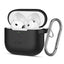 Tech-Protect silikoninis dėklas AirPods 4 su karabinu – juodas -- AirPods 4