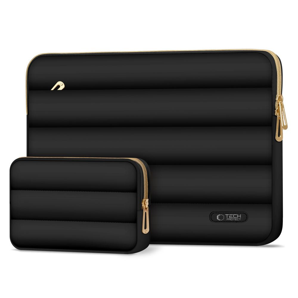 Tech-Protect Puffy 13-14" Nešiojamojo kompiuterio krepšys - Juoda -- Laptop Bags