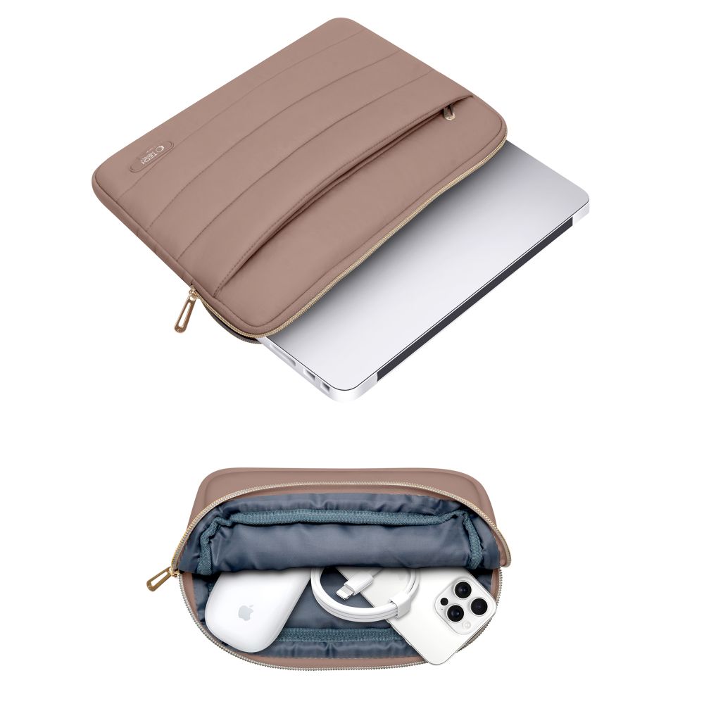 Tech-Protect Puffy 13-14" Nešiojamojo kompiuterio krepšys - Ruda -- Laptop Bags