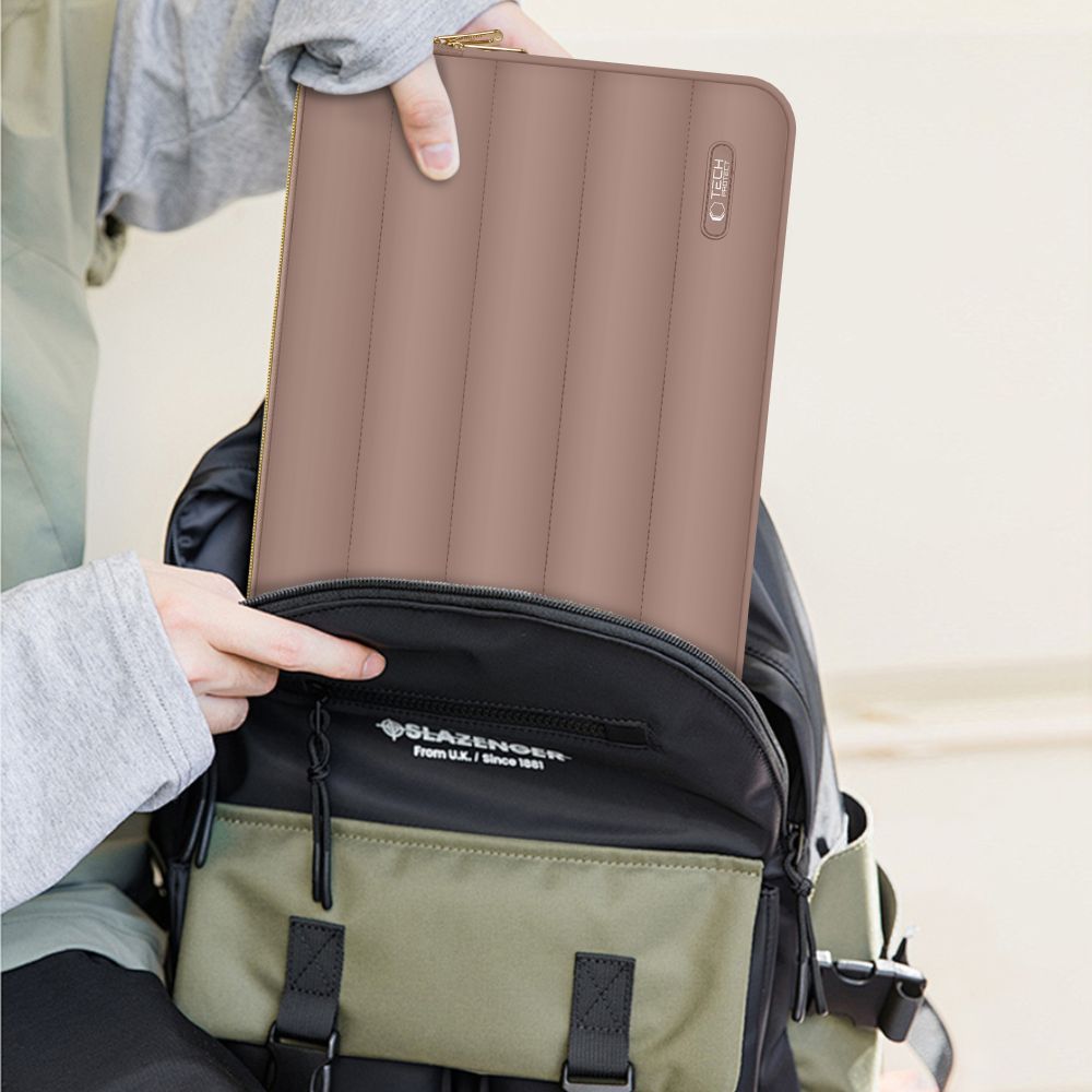 Tech-Protect Puffy 15-16" Nešiojamojo kompiuterio krepšys - Ruda -- Laptop Bags
