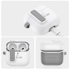 Tech-Protect Slim Hook dėklas AirPods 4 – baltas -- AirPods 4