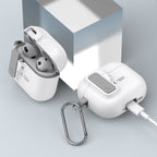 Tech-Protect Slim Hook dėklas AirPods 4 – baltas -- AirPods 4