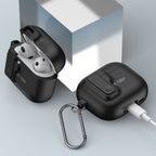 Tech-Protect Slim Hook dėklas AirPods 4 – juodas -- AirPods 4