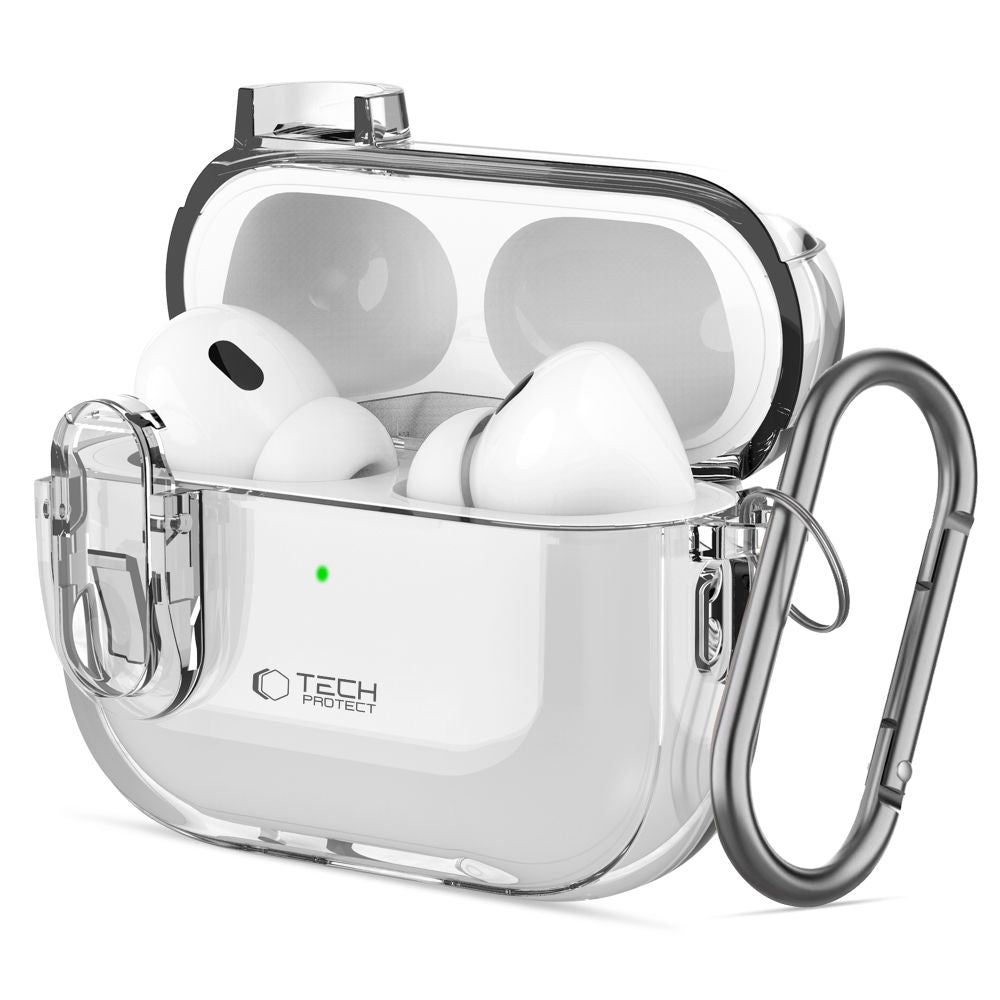 Tech-Protect Slim Hook dėklas AirPods 1/2 – skaidrus -- AirPods 1