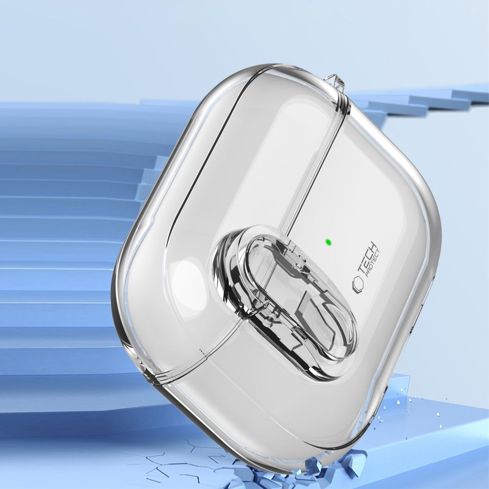 Tech-Protect Slim Hook dėklas AirPods 1/2 – skaidrus -- AirPods 1