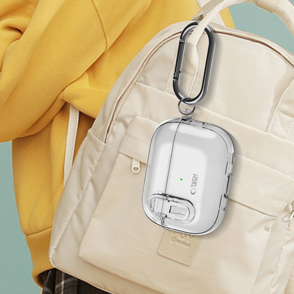 Tech-Protect Slim Hook dėklas AirPods 1/2 – skaidrus -- AirPods 1