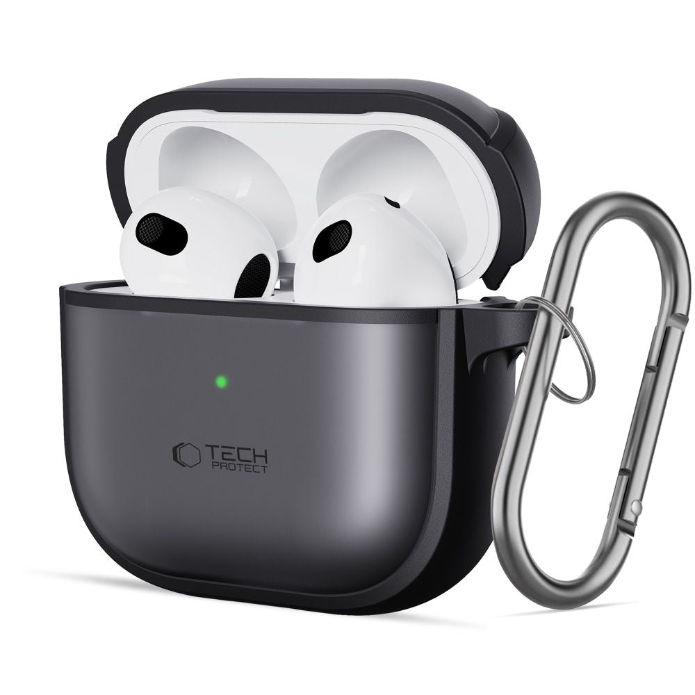 Tech-Protect Slim Hook dėklas AirPods 4 – juodas -- AirPods 4