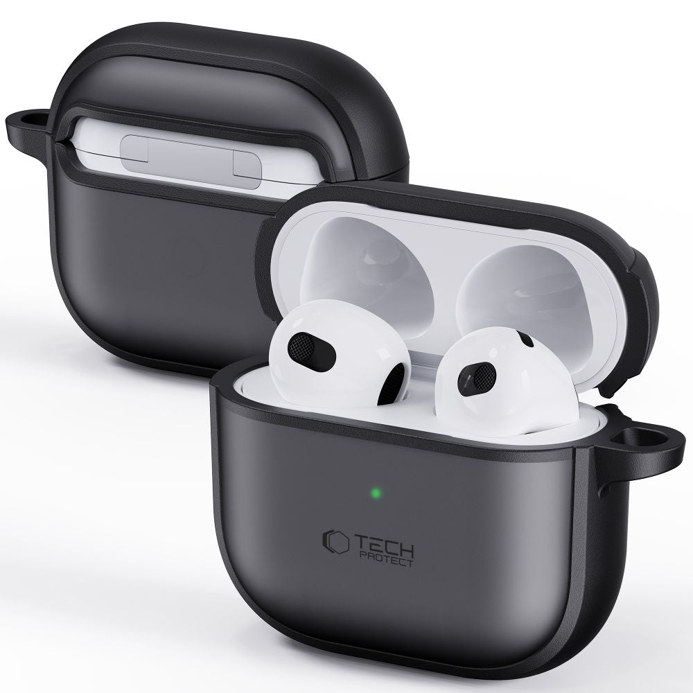 Tech-Protect Slim Hook dėklas AirPods 4 – juodas -- AirPods 4