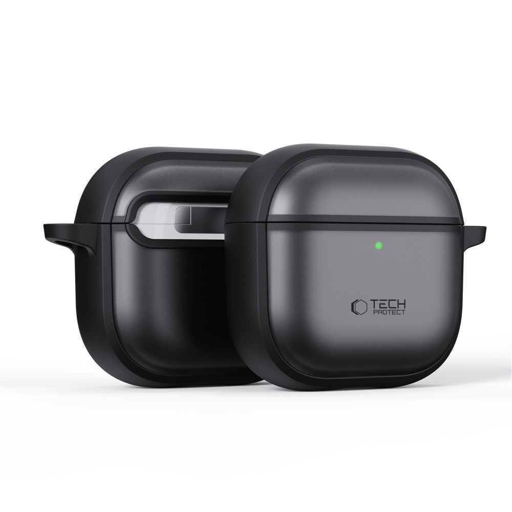 Tech-Protect Slim Hook dėklas AirPods 4 – juodas -- AirPods 4