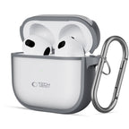Tech-Protect Magmat dėklas AirPods 4 – pilkas su kabliuku -- AirPods 4