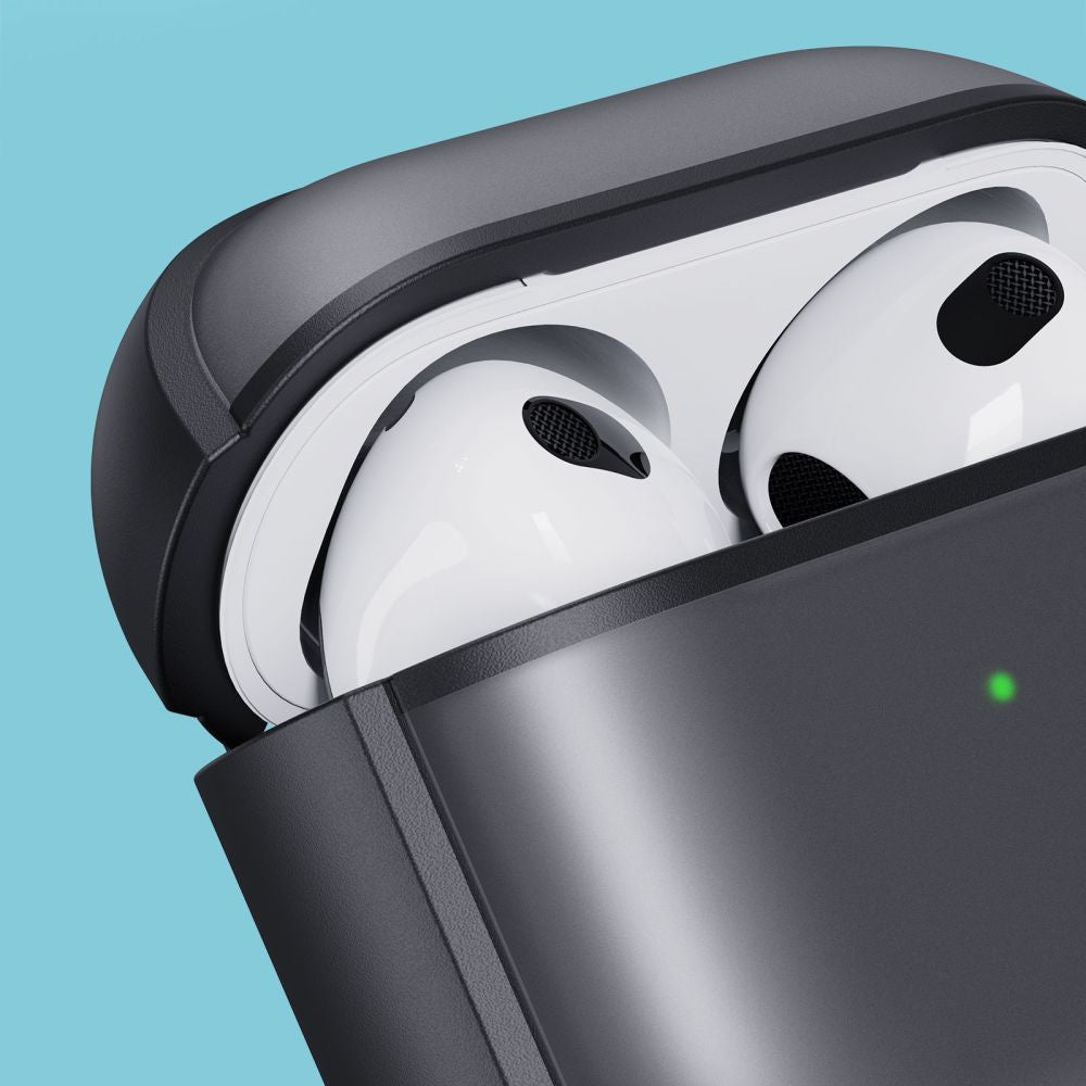 Tech-Protect Magmat dėklas AirPods 4 – pilkas su kabliuku -- AirPods 4