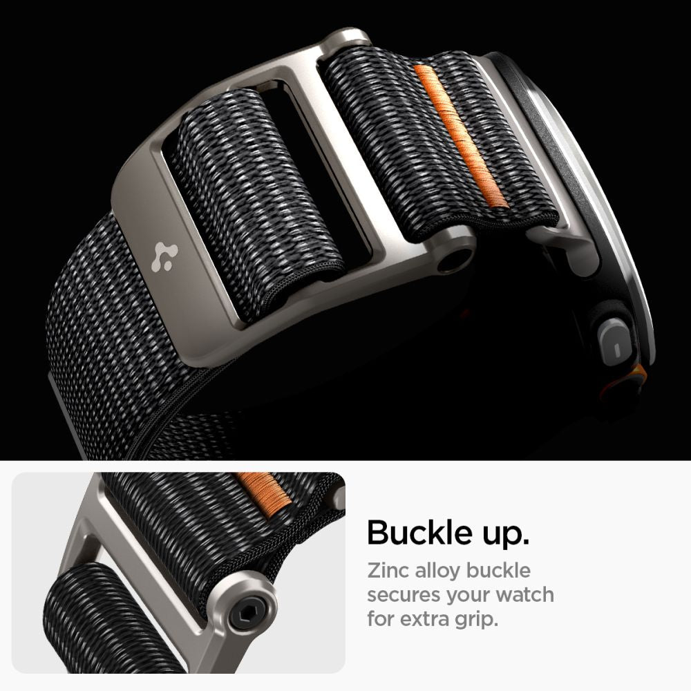 Spigen DuraPro dirželis, skirtas Samsung Galaxy Watch Ultra 47mm – juodas