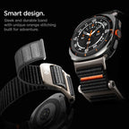 Spigen DuraPro dirželis, skirtas Samsung Galaxy Watch Ultra 47mm – juodas
