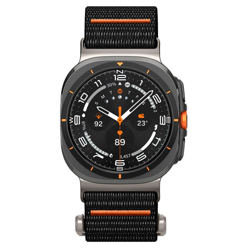 Spigen DuraPro dirželis, skirtas Samsung Galaxy Watch Ultra 47mm – juodas
