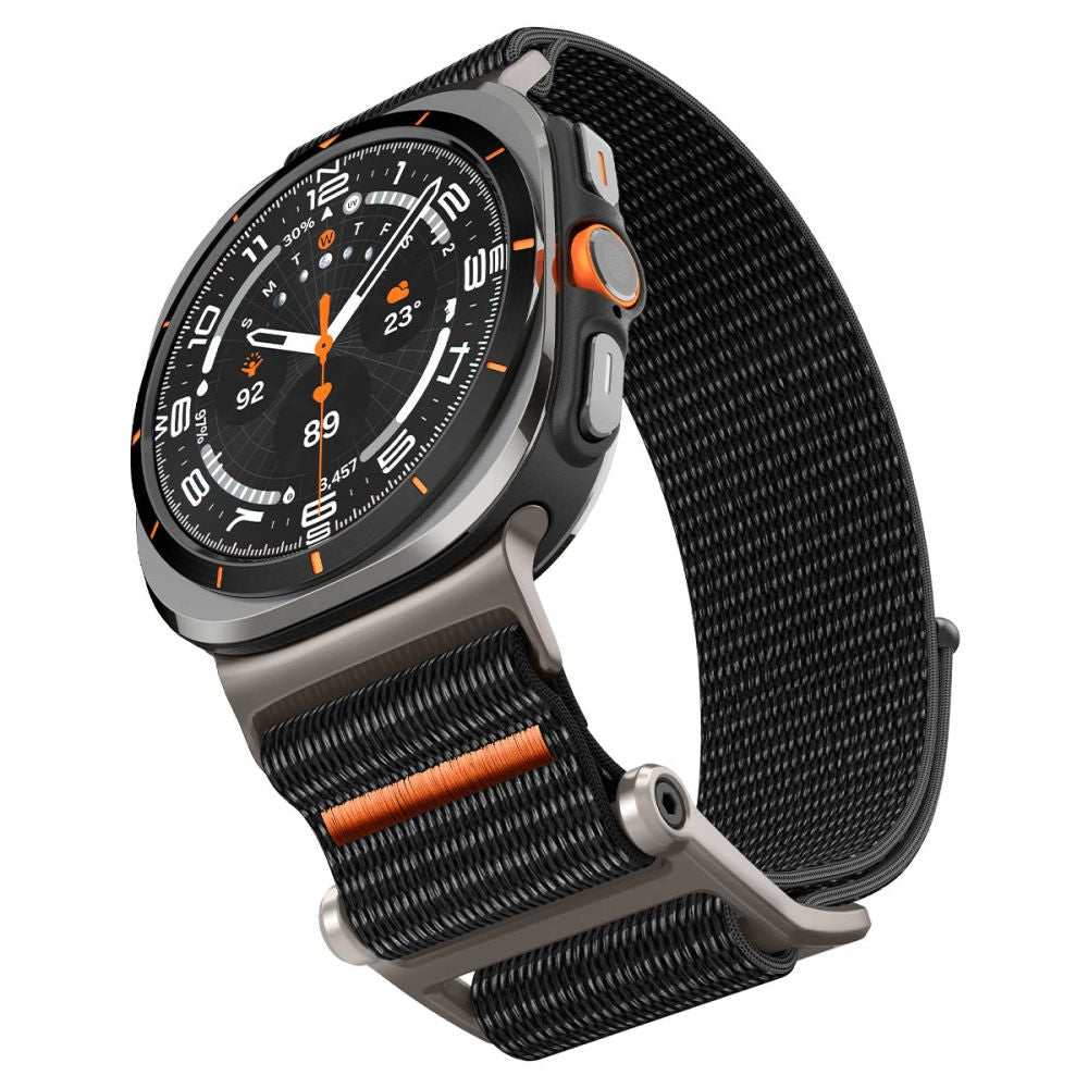 Spigen DuraPro dirželis, skirtas Samsung Galaxy Watch Ultra 47mm – juodas