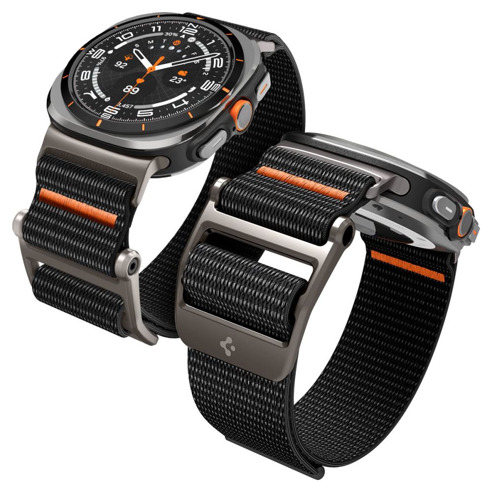 Spigen DuraPro dirželis, skirtas Samsung Galaxy Watch Ultra 47mm – juodas