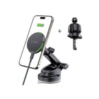 Tech-Protect automobilinis laikiklis su indukciniu įkrovikliu MM15W-V7 QI2 - juodas -- Cell phone holders