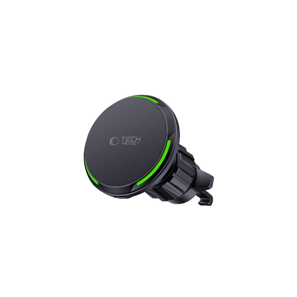 Tech-Protect automobilinis laikiklis su indukciniu įkrovikliu MM15W-V7 QI2 - juodas -- Cell phone holders