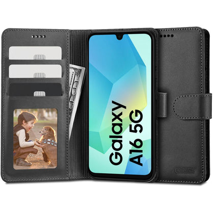 Tech-Protect pinigininis dėklas Galaxy A16 – juodas -- Samsung Galaxy A16