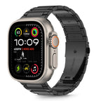Tech-Protect nerūdijančio plieno apyrankė Apple Watch 44/45/46/49 mm – juoda -- Apple Watch 44