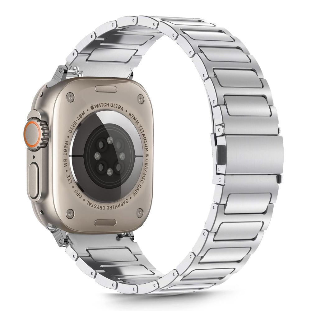 Tech-Protect nerūdijančio plieno apyrankė Apple Watch 44/45/46/49 mm – sidabrinė -- Apple Watch 44