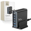 Tech-Protect DC140W-GAN 5-PORT PD140W/QC3.0 įkrovimo stotelė - juodas -- Cell phone chargers