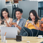 Tech-Protect DC140W-GAN 5-PORT PD140W/QC3.0 įkrovimo stotelė - juodas -- Cell phone chargers