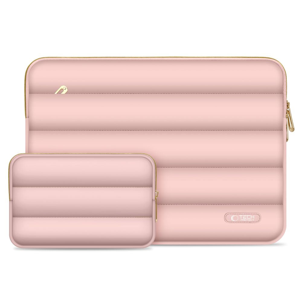 Tech-Protect Puffy nešiojamojo kompiuterio krepšys 13-14 - Rožinis -- Laptop Bags