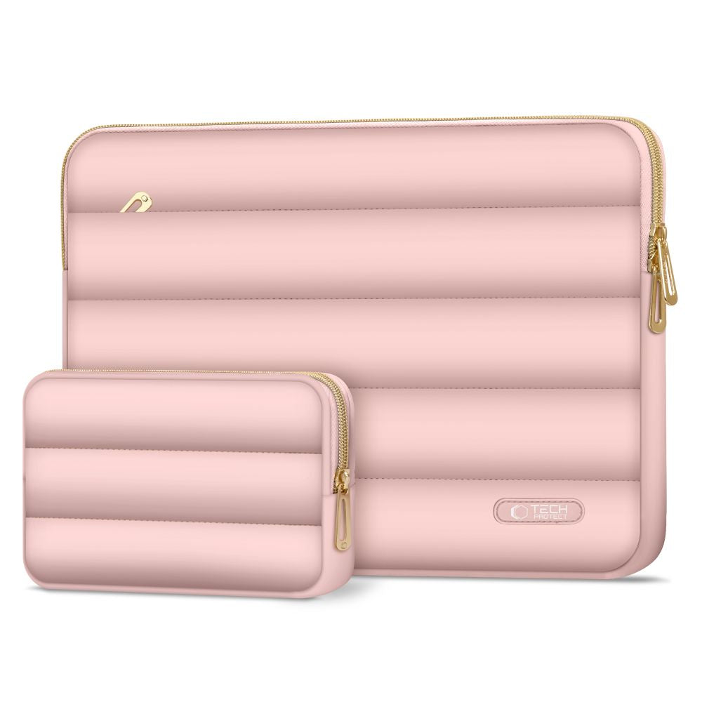 Tech-Protect Puffy nešiojamojo kompiuterio krepšys 13-14 - Rožinis -- Laptop Bags